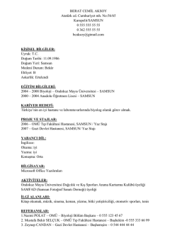 BERAT CEMİL AKSOY Atatürk cd. Cumhuriyet mh. No:56/65