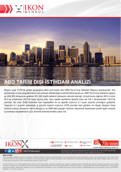 abd tarım dışı istihdam analizi