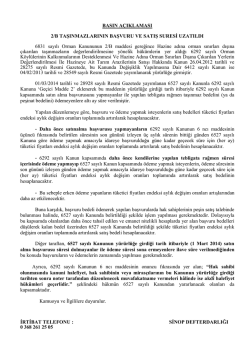 Milli Emlak M&uuml;d&uuml;rl&uuml;ğ&uuml;nden 2/B Duyurusu Mayıs 2014