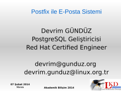 Postfix E-Posta Sistemi