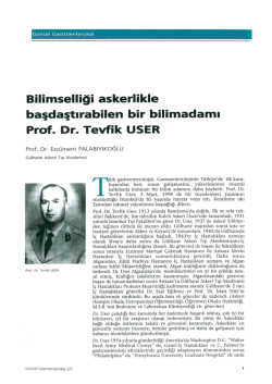 Makale PDF - G&uuml;ncel Gastroenteroloji