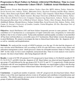 Progression to Heart Failure in Patients withAtrial