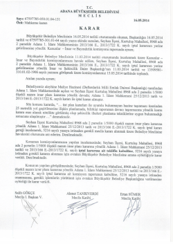 T.C. - Adana B&uuml;y&uuml;kşehir Belediyesi