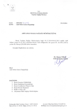 Pal - Adıyaman Halk Sağlığı M&uuml;d&uuml;rl&uuml;ğ&uuml;