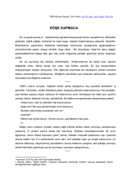 K&Ouml;ŞE KAPMACA - T&uuml;rkiye Bilişim Derneği