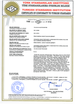 TÜRK sTANDARDLARı ENsTİTüsü