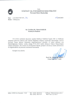 T.c. Y&Uuml;Z&Uuml;NC&Uuml; YIL &Uuml;NİVERSİTE