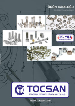 katalog - Tocsan T&uuml;rkistan Civata Somun Otomat