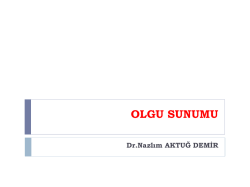 OLGU SUNUMU