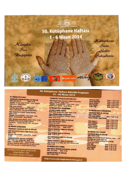 50. K&uuml;t&uuml;phane Haftası