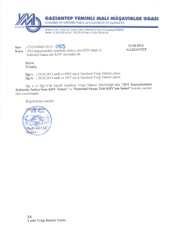 29/2 Kapsamındaki İadelerde, İadeye Esas KDV