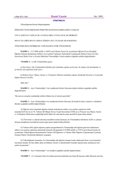 &Ouml;ğretim &Uuml;ysei Dışındaki &Ouml;ğretim Elemanı Kadrolarına Naklen Veya