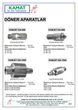 D&ouml;ner Aparatlar Teknik D&ouml;k&uuml;man