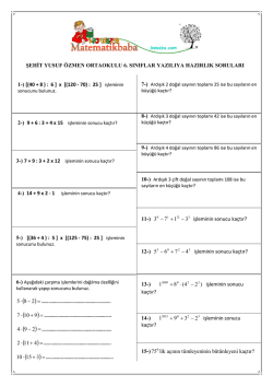 6. sınıflar için bu sorulardan yazılıda tam 13 soru çıkacak