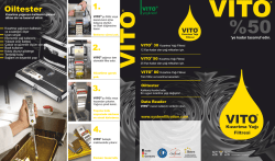 Oiltester - Vito &Uuml;r&uuml;nleri - Vito T&uuml;rkiye