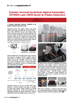 Cisimden Yansımalı Sens&ouml;rlerde Algılama