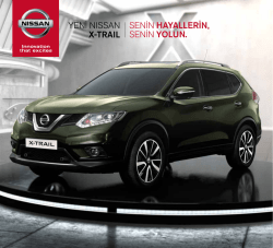 senin hayallerin, senin yolun. yeni nıssan x-traıl