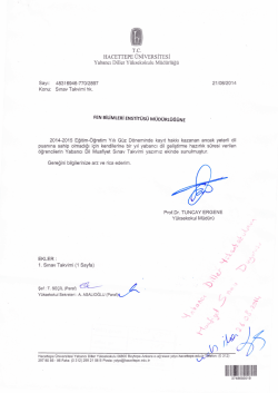 Tarih ve Saatleri i&ccedil;in tıklayınız