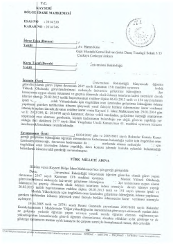 İlgili Mahkeme Kararı