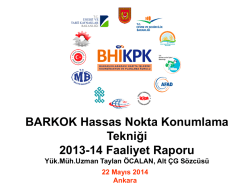 Hassas Nokta Konumlama Tekniği 2013