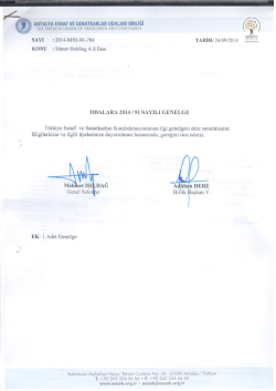 ANTALYA ESNAF ve sANATKARLAR oDALARı BİRLİĞİ ?ga