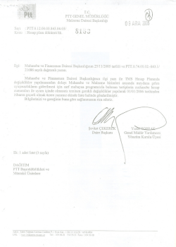 Hesap planı d&ouml;k&uuml;m&uuml; hk.