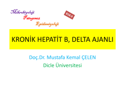 kronik hepatit b, delta ajanlı