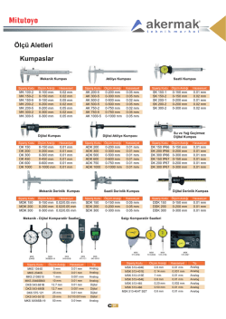Mitutoyo &Ouml;l&ccedil;&uuml; Aletleri