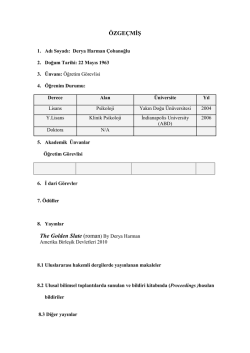 &Ouml;ZGE&Ccedil;MİŞ The Golden Slate (roman) By Derya Harman