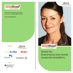 Stand-by: Konutunuz için enerji tasarrufu örnekleri.