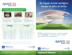 AQUACEL&reg; Foam K&ouml;p&uuml;k yara &ouml;rt&uuml;s&uuml; uygulama br&ouml;ş&uuml;r&uuml;