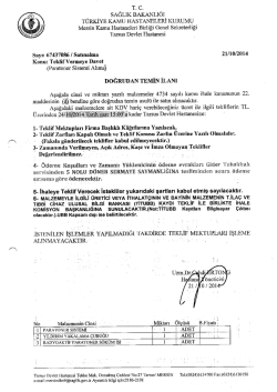 sAĞLıK BAKANLIĞI - Tarsus Devlet Hastanesi