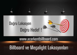 Billboard ve Megalight Yerleri i&ccedil;in tıklayın
