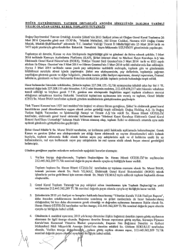 Toplantı Tutanağı