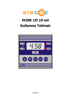 Sisdoz_m20_cd_İşletme Bakım Klavuzu
