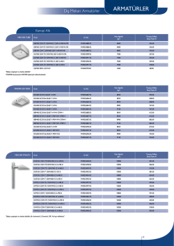 g&uuml;ncel fiyat listesi