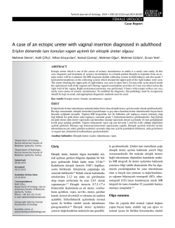 Tam Metin (PDF) - Turkish Journal of Urology