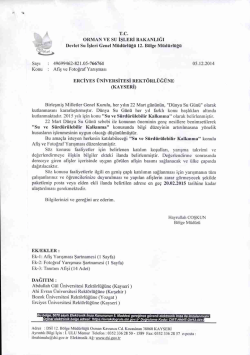 Devlet Su İşleri G. M&uuml;d&uuml;rl&uuml;ğ&uuml; Afiş ve Fotoğraf Yarışması Duyurusu