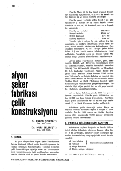 Afyon Şeker Fabrikası Çelik Konstrukslyonu