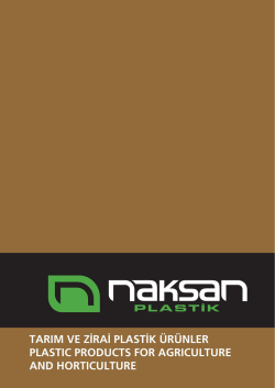 naksan plastik tarım kataloğu