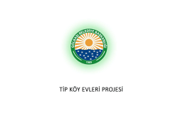 TİP KÖY EVLERİ PROJESİ