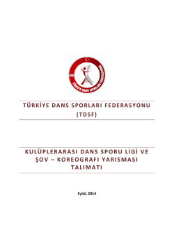SSD SALSA YARIŞMA TALİMATI 2014-2015 PDF Dosyasını