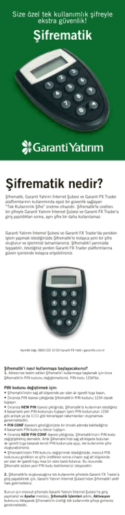 Garanti Yatırım Şifrematik