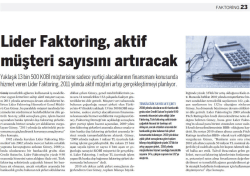 Dunya.com.tr - Lider Faktoring, aktif m&uuml;steri sayısını artıracak