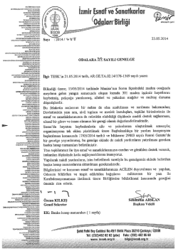 2014/30 - Soma Yardım Kampanyası