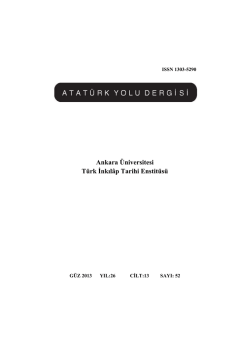 Ankara &Uuml;niversitesi T&uuml;rk Đnkıl&acirc;p Tarihi Enstit&uuml;s&uuml;