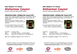 Alzheimer Çayevi Alzheimer Çayevi