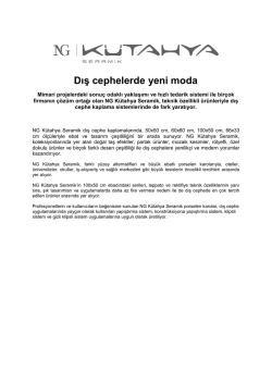 Dış cephelerde yeni moda