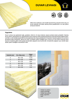 Camyunu Duvar Levhası Broşürü