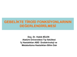 Gebelik ve Hipertiroidizm